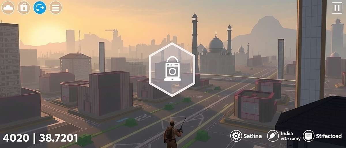 Torrent Titan gameplay showing data transfer interface with Indian city nodes